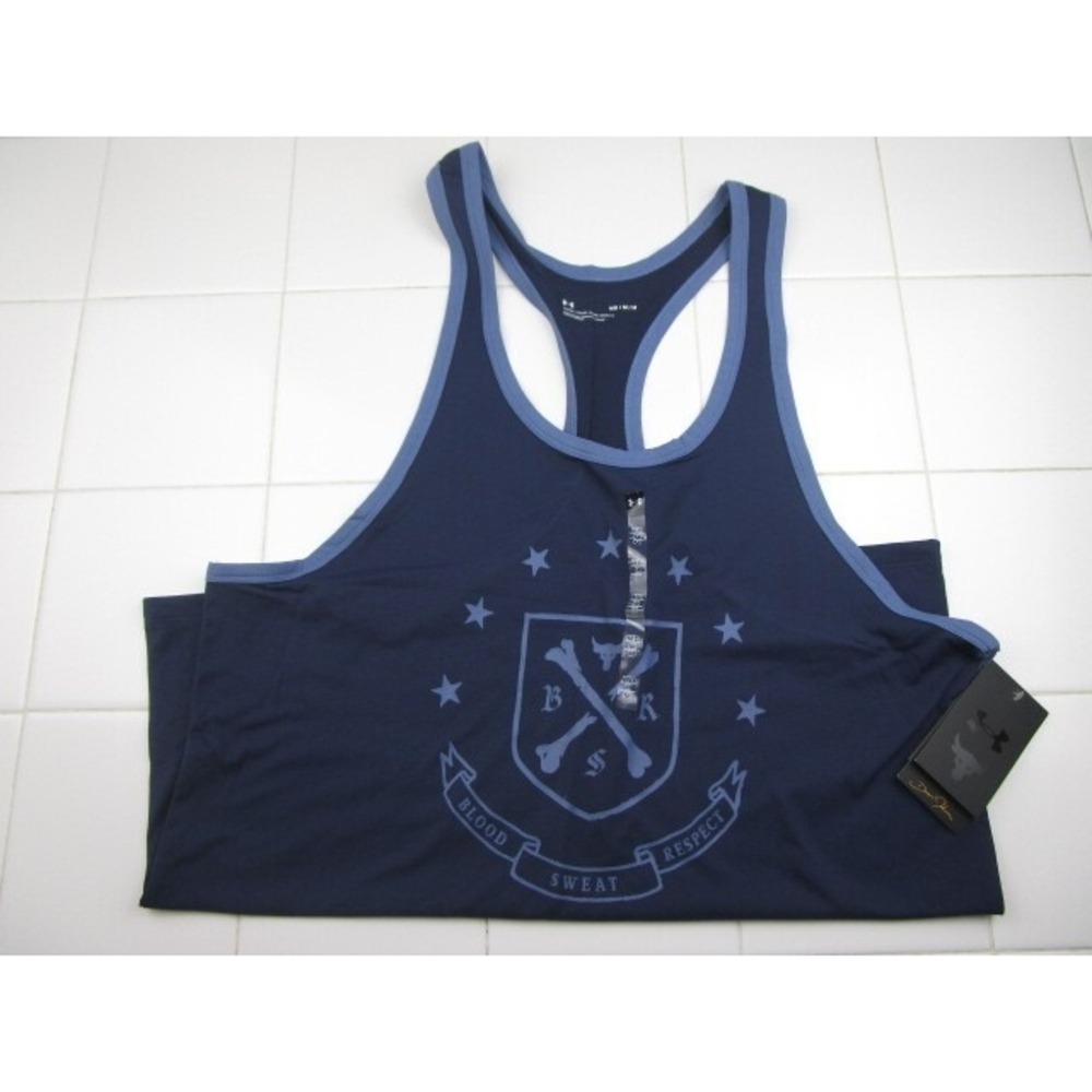 Under Armour Project Rock Blood Sweat Respect Muscle Workout Tank Men's Medium
